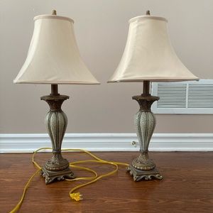 Antique berman table lamps